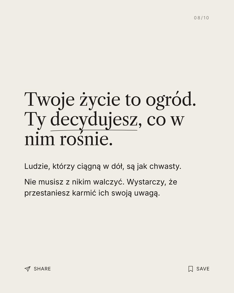 Slajd 8: Twoje życie to ogród
